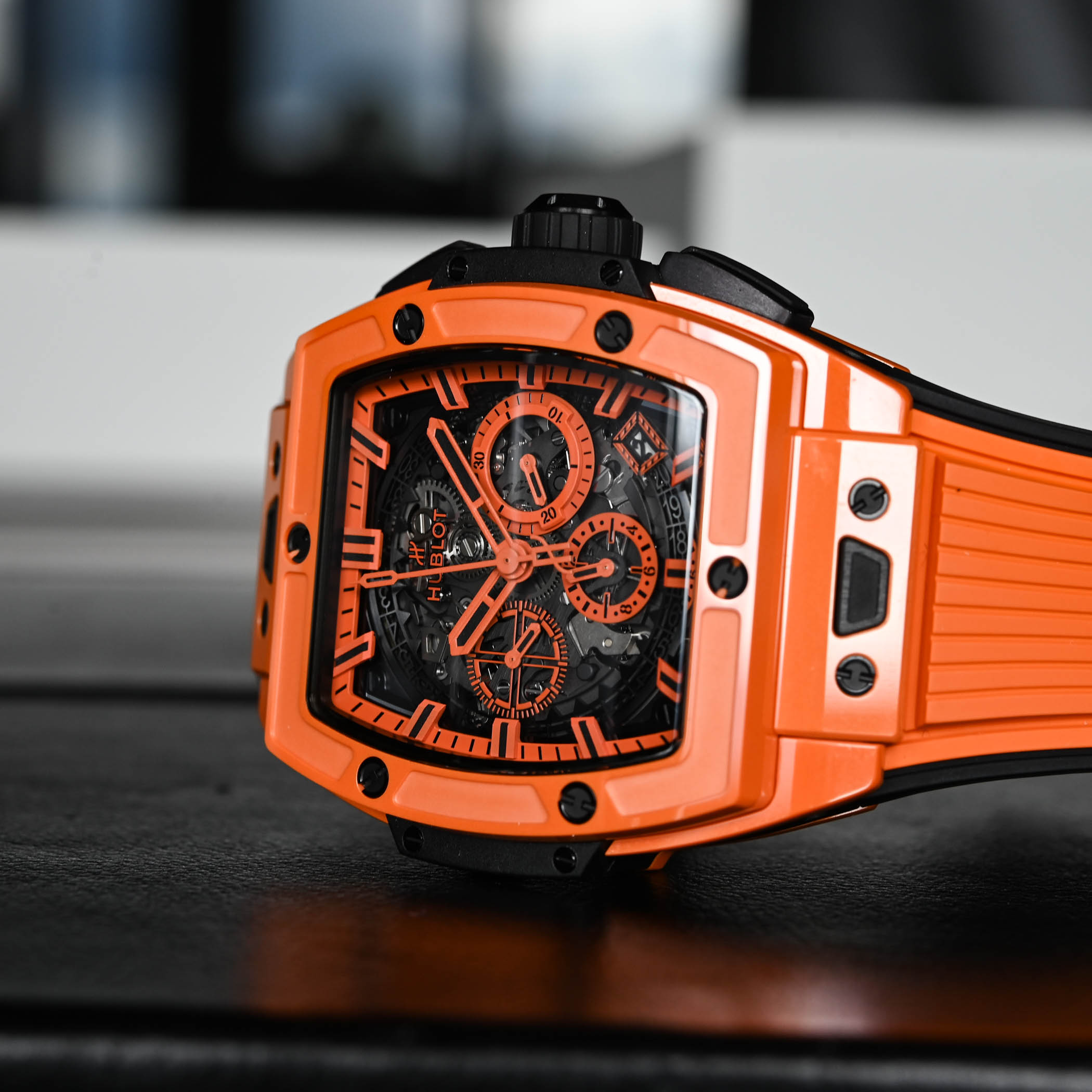 Hublot Spirit of Big Bang Chronograph Orange Ceramic Replica