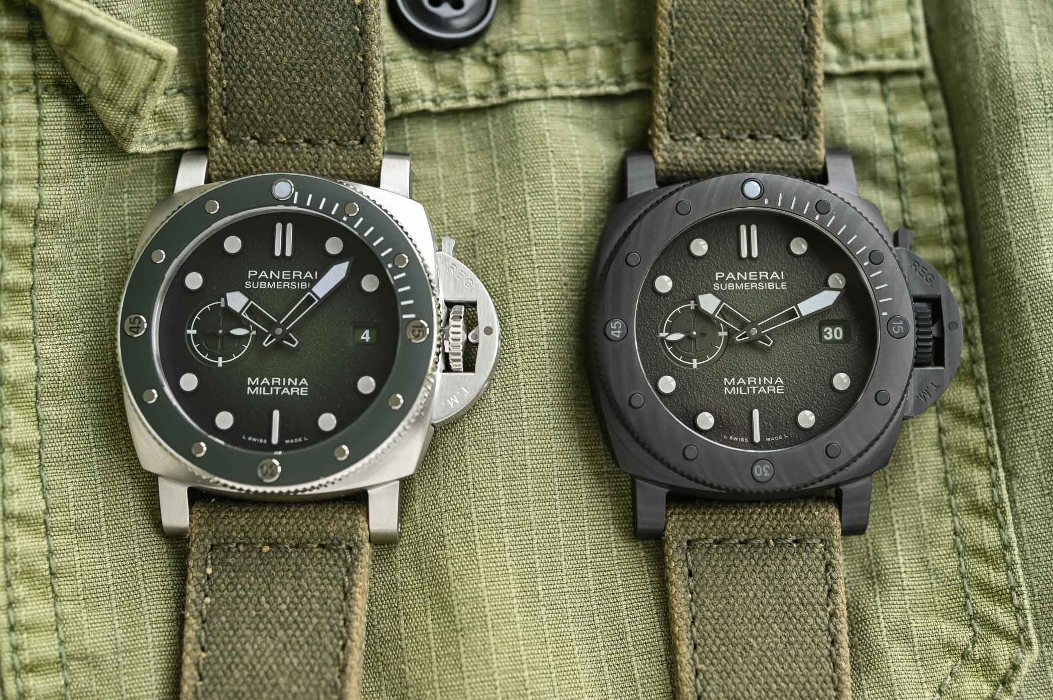 Panerai Submersible Marina Militare PAM01697 and PAM01698 Replica